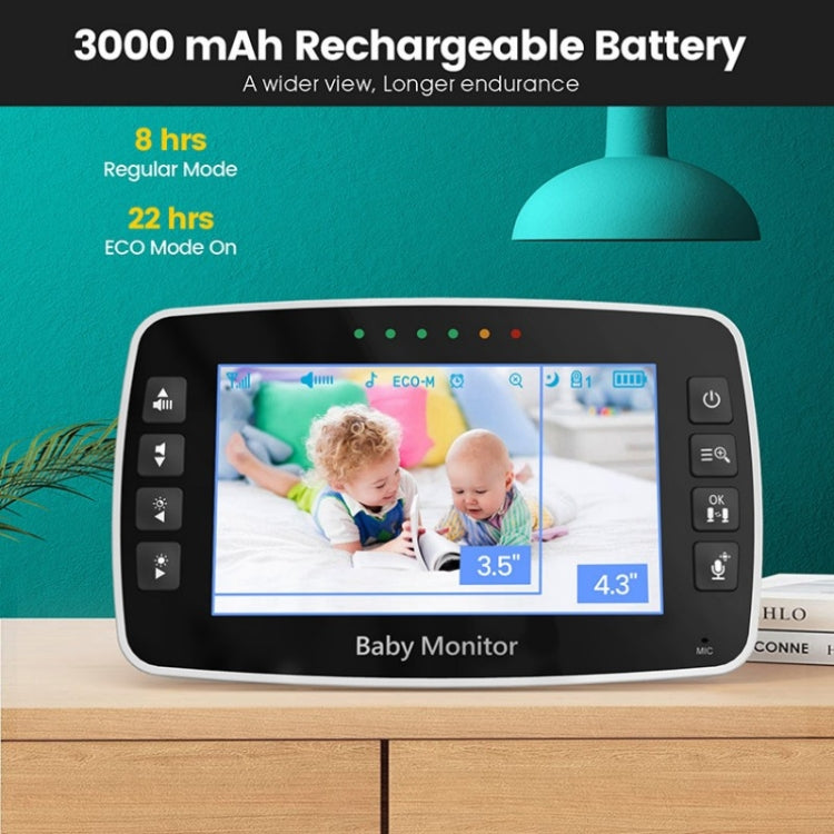 SM43A 4.3inch Color Display Night Vision Smart Zoom Baby Monitor Camera, M43A, SM43A SM43A 4.3inch Color Display Night Vision Smart Zoom Baby Monitor Camera, M43A, SM43A